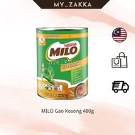 MILO Gao Kosong Tin 400g [Expiry: Oct/2026]