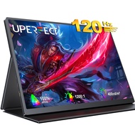 UPERFECT 2K 120HZ Portable Monitor Matte Screen 16 inch IPS HDR FreeSync Eyecare VESA Computer Display 2560X1600 Included Smart Case