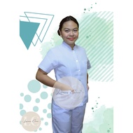 New OLFU (Fatima) BS Nursing Female Uniform CHINESE COLLAR high quality fabric  - No Logo