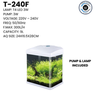 SOBO MINI AQUARIUM SET | COMPLETE SETUP WITH LAMP & PUMP