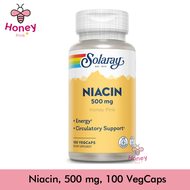 Solaray, Niacin, 500 mg, 100 VegCaps