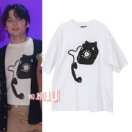 Hueningkai Txt Black Telephone Image T-Shirt