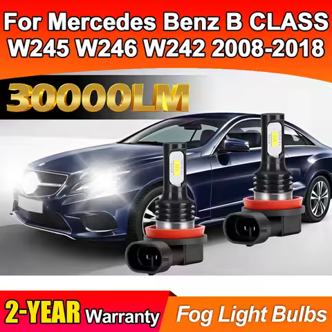 High Power LED Fog Light Bulbs H8 H9 H11 Plug And Play 6000K Car Fog Lamp For Mercedes Benz B CLASS