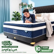 SA-RE Kasur Spring Bed Pocket Spring Memory Foam CENTRAL IMPERIUM