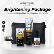 MS GLOW for MEN Paket Lengkap isi 4 Free Pouch Pencerah Wajah Pria Glowing Penghilang Jerawat & Beka