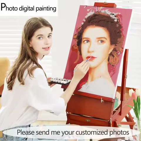Personality Photo Customized DIY Oil Paint Paintings By Numbers Picture Drawing by Numbers Canvas Co