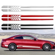 Car Stickers Auto Side Stripe For Mercedes Benz Car Decal W205 W204 W203 W212 GLC CLA GLA AMG C180 C