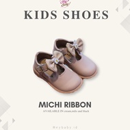 ART Y33Y HEYBABY Michi Ribbon Loafers Shoes for Girls School Sneakers 16 Years Imported Canvas Mater