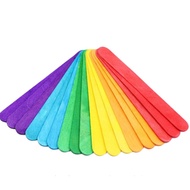 KAYU BATANG AISKRIM JUMBO WARNA UNTUK SENI (15cm x 1.8cm) / JUMBO COLOUR ICECREAM STICK FOR ARTS&CRA