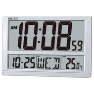 100% Original Seiko LCD Thermometer Calendar QHL080S Wall Table Large Digital Clock