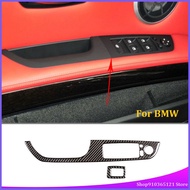 Car Decoration for BMW3 Series E90 E93 Accessories LHD Car Interior Carbon Fiber Door Window Switch Panel Cover Trim Car