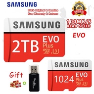 ✙♛ SAMSUNG เมมโมรี่การ์ด 2TB การ์ดหน่วยความจำ 1TB SD Card 512GB Micro Sdxc C10 U3 กล้อง/ โทรศัพท์มือถือ