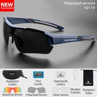 RockBros Cycling Sunglasses for Men/Women Sports Fashion TAC Polarized Shades With 3 interchangeabl
