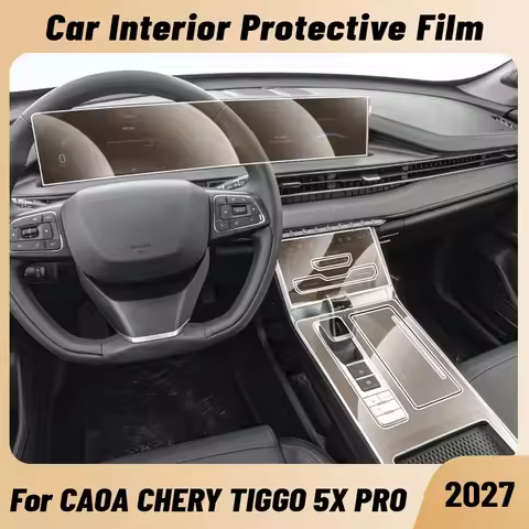 Anti-scratch Car Interior Center Console Media Dashboard Navigation TPU Protector Film For CAOA CHER
