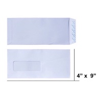 White Window Envelope 4 x 9