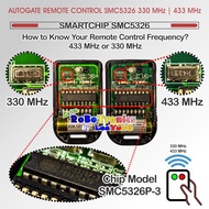 330MHz / 433MHz Remote Control c/w Receiver