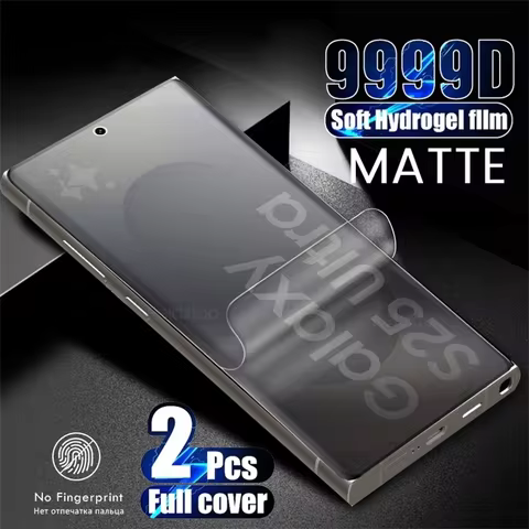 S25Ultra 2PCS 9999D Soft Frosted Matte Hydrogel Film Screen Protector For Samsung S25 S 25 Ultra Plu