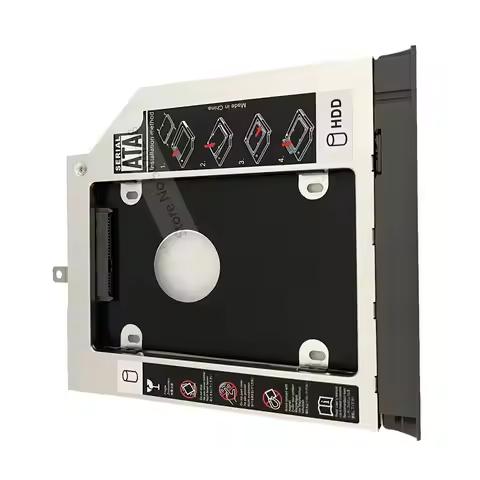 With Grey Bezel Cover Faceplate Hook 2nd 2.5 SATA Hard Drive HDD SSD Optical bay Caddy Frame for Len