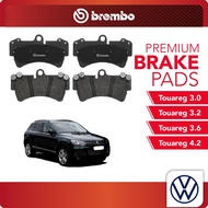 BREMBO Front Pads (L+R) - 18z Volkswagen Touareg 3.0,3.2,3.6,4.2 AUDI Q7 3.0 TDI Q7 3.6 4.2 Porsche 