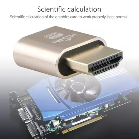 Dummy Plug Virtual Display Headless Ghost Display Emulator HDMI-compatible 4K DDC EDID Dummy Emulato