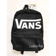 Vans backpack 白 logo 簡約 後背包 上課包