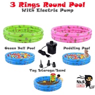 Inflatable Swimming pool 3 Rings Children's Swimming pool Children's Swimming pool round Swimming po