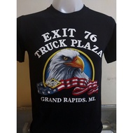 [S-5XL] Cotton 1 Harley davidson Exit 76 truck plaza Jersey Suitable For Men And Women.