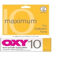 OXY 10 25g Acne Pimple Benzoyl Peroxide Treatment