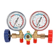 【New Arrival】 Refrigerant Manifold Gauge Set 3 Way Air Condition Refrigeration Set Hose and Hook for