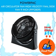 PowerPac Air Circulator Fan, High Velocity Fan, Desk Fan 9 Inch (PPP2809)