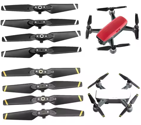 4pcs for DJI Spark Propeller Quick-release Folding Carbon Fiber Blades Propeller for DJI Spark Drone