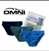 OMNI BRIEF For men 3pcs bikini type colored for adult size : S M L XL