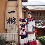 Ethnic Costumes Girls Parent-Child Wear Yunnan Travel Photo Wear Mother-Daughter Wear Ethnic Style T