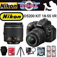 NIKON D5200 KIT EF 18-55MM VR / CAMERA NIKON D5200 KIT 18-55 VR/D5200