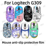 [Kam]For Logitech G309 film non-slip matte sticker cartoon mouse film anti-scratch exquisite side gr