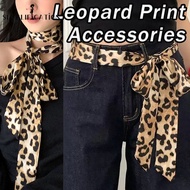 Creative DIY Leopard Print Belt - Multi-used Ribbon Accessories - Hair Band, Scarf,Neck Scarf,Bag De
