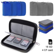 Multifunctional Waterproof 22 Slots Memory Cards Zipper Storage Bag For CF/SD/Micro SD/SDHC/MS/DS Card Universal Anti-static Game Camera SD Cards Collection Protector Case