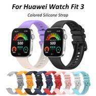 Soft Silicone Strap For Huawei Watch Fit 3 Smart Watch Replacement Bracelet Sports Wristband For Huawei Watch Fit3