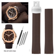 Soft Rubber Watch Band Aquanaut Fits For Patek Philippe Silicone 5164A 5167A 5168A 21Mm Folding Buck