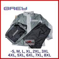 COMOTO PREMIUM QUALITY Raincoat (S TO 8XL) Rain Coat Rainsuit Baju Hujan Waterproof Rain Jacket Jake