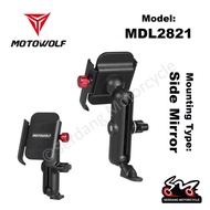 MOTOWOLF Phone Holder Motorcycle Bicycle GPS Handphone Bracket Bike Motor Pemegang Telefon Bimbit Ba