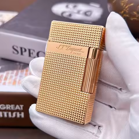 S.T. Dupont Ligne 2 Lighter，classic Paris nail style, crisp sound lighter, free set of accessories, 