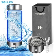 420ml Hydrogen Water Bottle USB Rechargeable 1600ppb 3Min Quick Electrolysis Hydrogen Water Generator For Home Travel