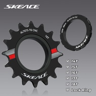 SKEACE Freewheel Basikal Gear Tetap, 14T/15T/16T/17T/18T, Single Speed Fixie, Aluminium, Cog Trek Ba