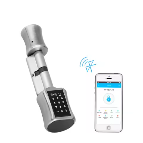 Bluetooth Cylinder Lock TT Lock password card Electronic Smart Door Lock Digital Keypad Code Keyless