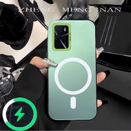 Suitable for OPPO A16 A16K A16E phone case for silver matte large hole solid color BQ protective sof