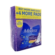 Modess All Night Extra Long with Wings Sanitary Napkin 16+4 FREE Value Pack - Heavy Flow,Fast Absorb