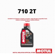 MOTUL 710 2T 1L Minyak Enjin Motosikal 100% Sintetik Ester Pra-campur / Suntikan