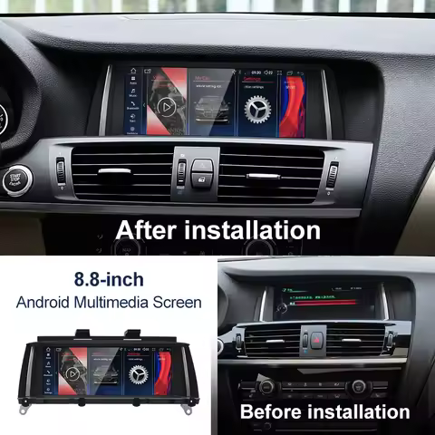 STWEI 2024 New ID6 ID7 ID8 UI Android System Wireless Carplay AUTO For BMW X3 F25 X4 F26 CIC NBT Car