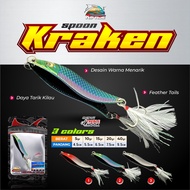 RIPTIDE SPOON KRAKEN SPOON LURE CASTING ULTRALIGHT TYPE S 5 10 15 20 GRAM